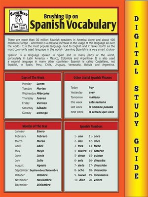 cover image of Spanish Vocabulary (Blokehead Easy Study Guide)